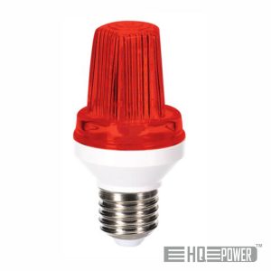 Lâmpada Estroboscópica E27 LED 3W Vermelha HQ POWER - (HQPL11028)