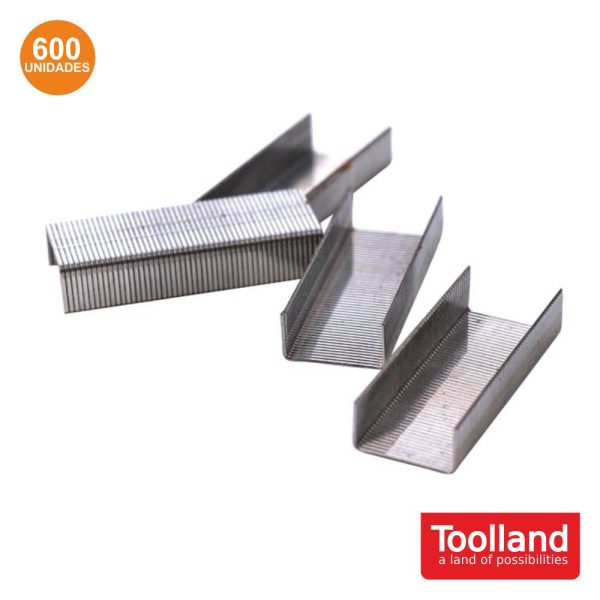 Conjunto De 600 Agrafos 6-8-10mm TOOLLAND - (HSTG600STP)