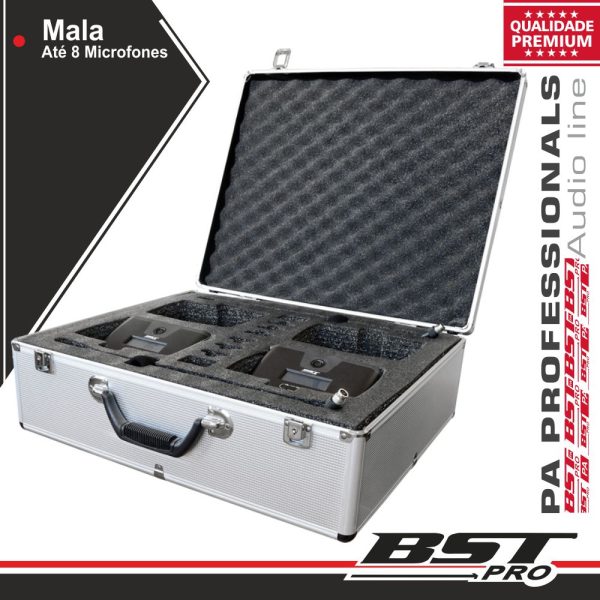 Mala Transporte P/ 8 Microfones Ht-2288c / Ht-2288d BSTPRO - (HT-2288FL)