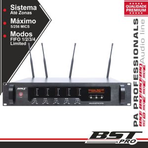 Sistema Conferência 19" 2u 16 Zonas Até 256 Mic Mesa - (HT-2288R)