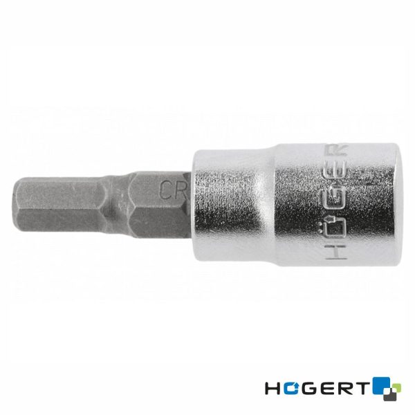 Chave de Caixa C/ Bit Hexagonal 6mm 1/4 HOGERT - (HT1S626)