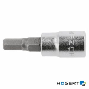 Chave de Caixa C/ Bit Hexagonal 8mm 1/4 HOGERT - (HT1S628)