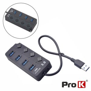 Hub USB 3.0 C/ 4 Portas USB 3.0 PROK - (HUBUSB06)