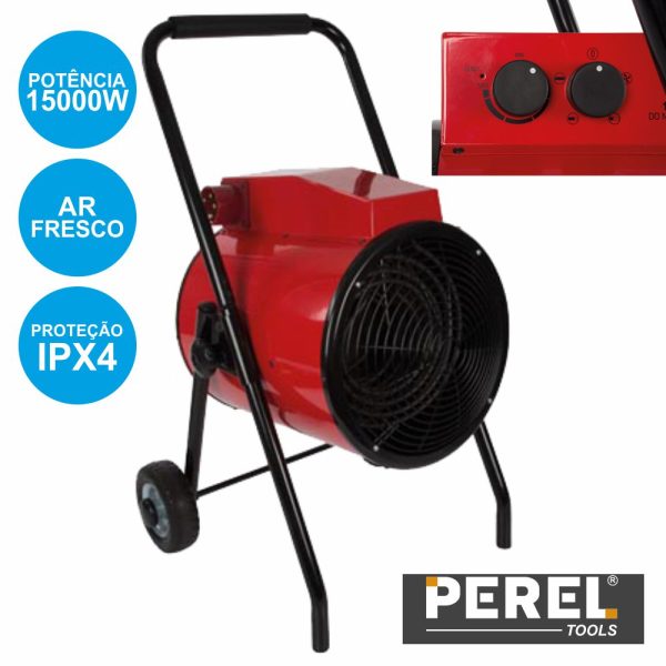 Aquecedor Termoventilador Industrial 15000W Ipx4 Perel - (IH0003)