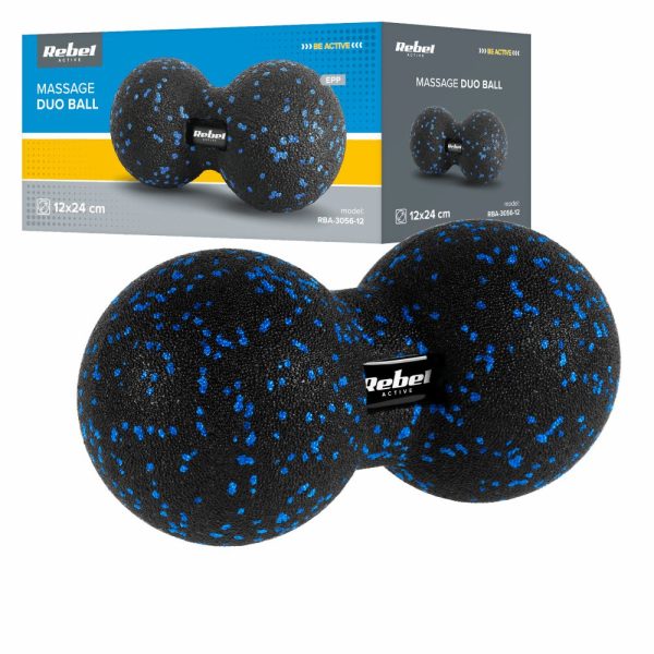 Bola Dupla de Massagem Lisa 12x24cm REBEL - (INVGB905)