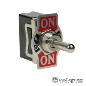 Interruptor Alavanca 10a-250v Dpdt On-Off-On VELLEMAN - (JS-511CLC)