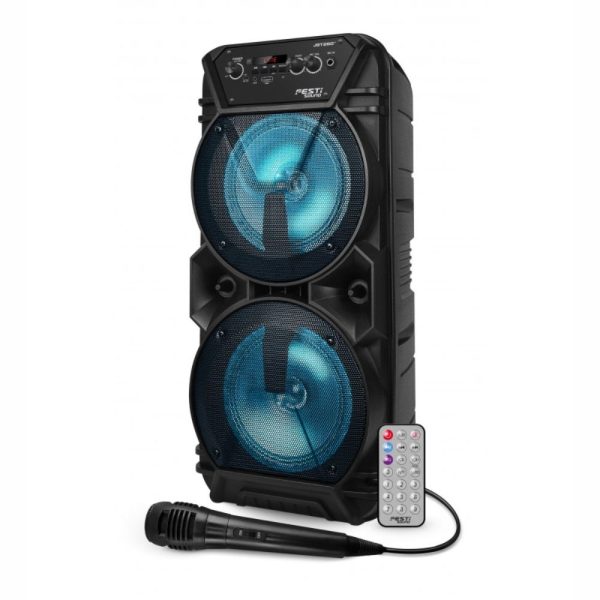 Coluna Amplificada 2x6.5" 300W C/ Comando USB/BT/TWS/SD Mic - (JST260)