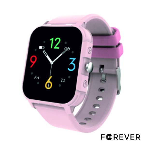 SmartWatch P/ Android iOS IGO2 Criança Rosa FOREVER - (JW-150PK)