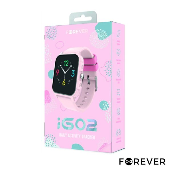 SmartWatch P/ Android iOS IGO2 Criança Rosa FOREVER - Image 2