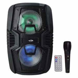 Coluna Bluetooth Portátil 250W BT/USB/AUX/FM/MIC/SD - (KA117)