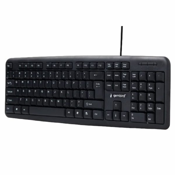 Teclado C/ Fios Preto GEMBIRD - (KB-U-103-PT)