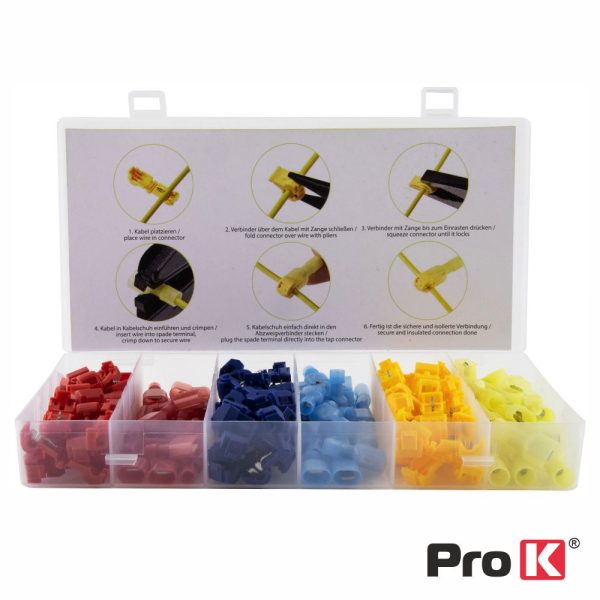 Conjunto de 120 Terminais Quick Splice PROK - (KIT-BL/F120)