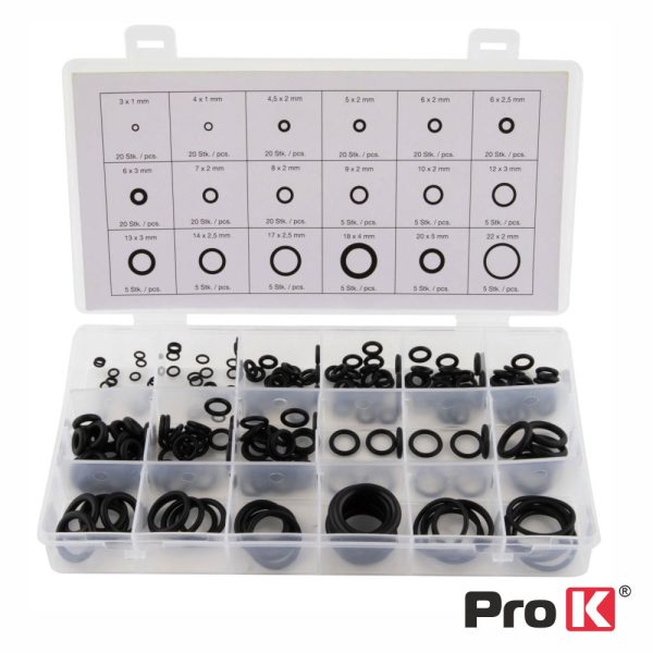 Kit de 225 O-Rings de Borracha PROK - (KIT-ORING-01)