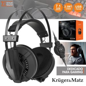 Auscultadores Gaming 7.1 Zone Pro Kruger Matz - (KM0627)