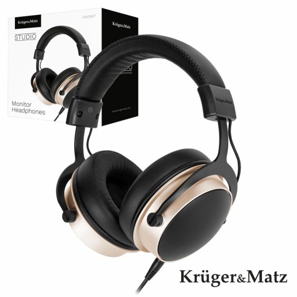 Auscultadores STUDIO Preto KRUGER MATZ - (KM0887)