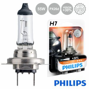 Lâmpada P/ Automóvel 12V H7 Px26d 55W Vision+30 Philips - (LAMP-H7-PH)