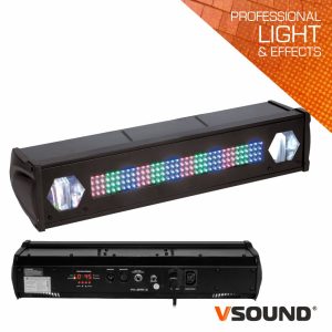 Barra De LEDS C/ 2 Strobe RGB VSOUND - (LEDFXBAR2)