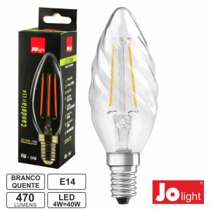 Lâmpada E14 4W 230V LED Filamento Chama 2700k 470lm Opaca - (LF138/1WW)