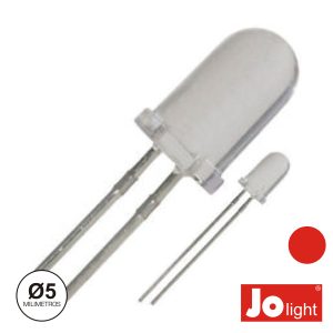 LED 5mm Alto Brilho Vermelho Jolight - (LL0510R)