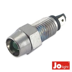 LED 5mm Alto Brilho Verde C/Suporte Metalico Jolight - (LL9040)