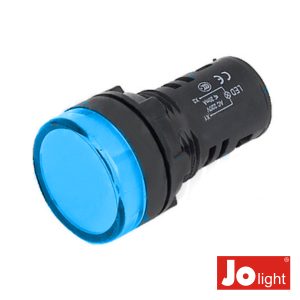 Luz Piloto Redondo De Painel 29mm 230V Azul Jolight - (LL9050-5)