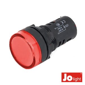 Luz Piloto Redondo De Painel 29mm 12V Vermelho Jolight - (LL9051-1)