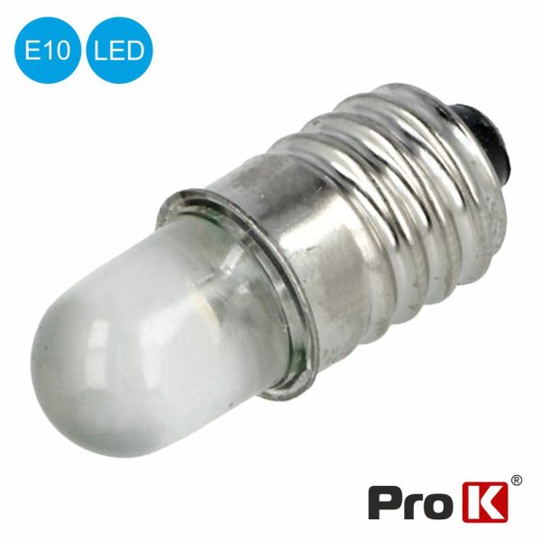 Lâmpada LED E10 24V AC/DC - (LLE10/24)