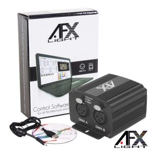 Controlador DMX C/ SoftWare Interface USB AFXLIGHT - (LS1024DMX-PRO)