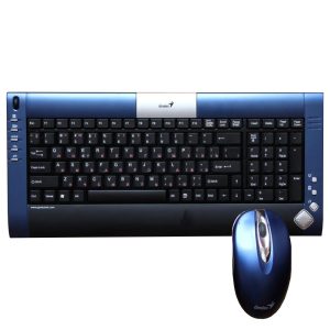 Conjunto Teclado e Rato Sem Fios Preto / Azul GENIUS - (LUXEMATEUSB)