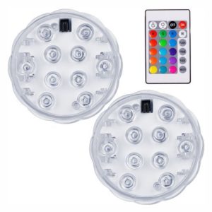 Conjunto 2 Luzes de Presença LED RGB Submersíveis - (LUZ-SUBM-02)