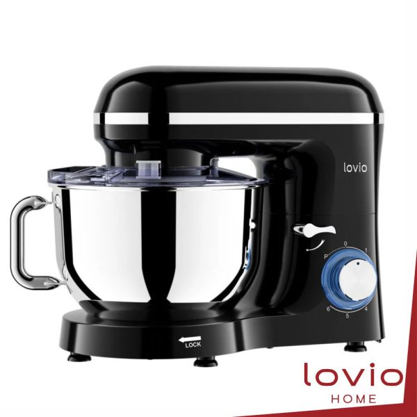 Robô de Cozinha 1900W C/ Taça Inox 6.2L Preto LOVIO - (LVSTM01BK)