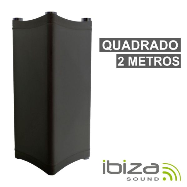 Licra P/ Estruturas Quadradas C/ 2m 190g/M² Preto IBIZA - (LYCRA-SQ-2M-BK)