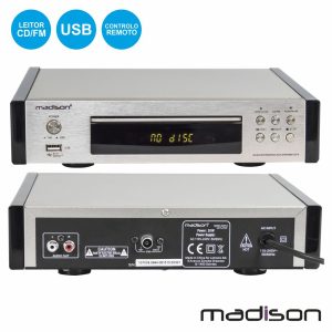 Leitor Mp3 C/ FM/Cd/Cd-R/Cd-RW Comando Madison - (MAD-CD10)