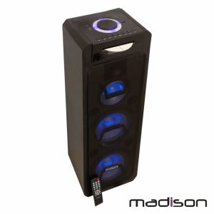 Coluna Amplificada 400W FM/USB/BT LEDS MADISON - (MAD-HIGHPOWER400)