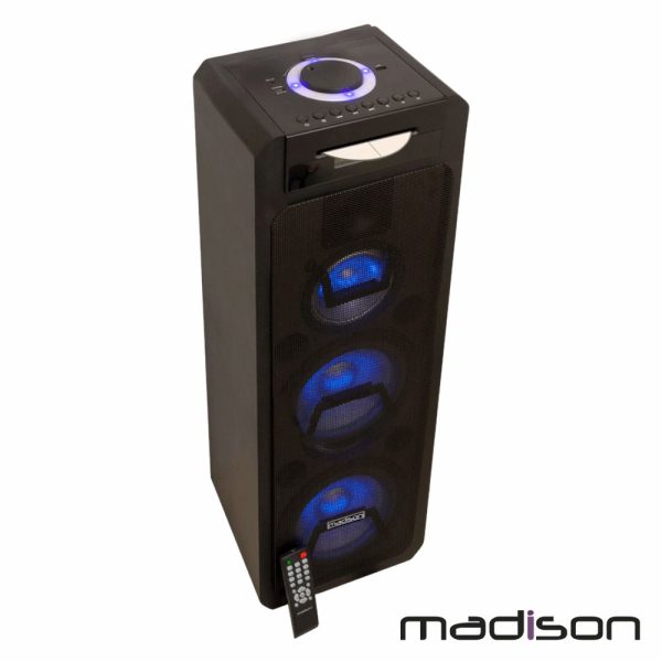 Coluna Amplificada 400W FM/USB/BT LEDS MADISON - (MAD-HIGHPOWER400)