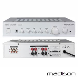 Amplificador Stereo Hifi 2x180W 3 Entradas Branco Madison - (MAD1305WH)