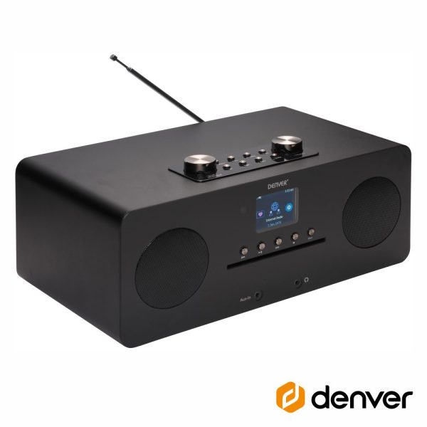 Rádio WiFi FM/CD/AUX/BT 2x10W DENVER - (MIR-260BLACK)