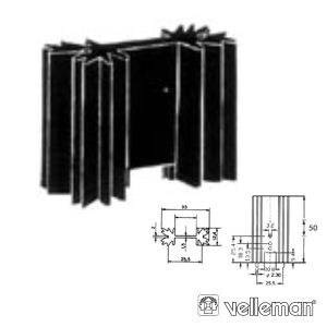 Dissipador De Calor To220 6ºc/W VELLEMAN - (ML73/50P)