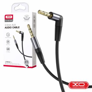 Cabo Jack 3.5mm Macho 90º / Jack 3.5mm Macho 1m Preto XO - (NB-R205-BK)