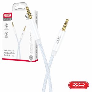 Cabo Jack 3.5mm Macho / Jack 3.5mm Macho 1m Branco/Azul XO - (NB-R211C-WHBL)