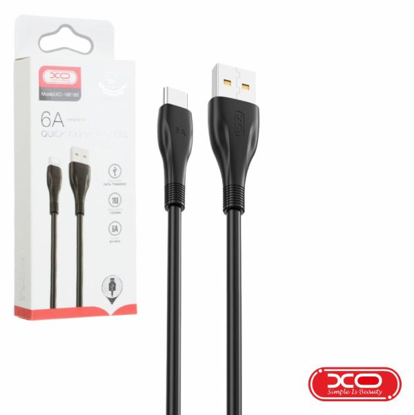 Cabo USB-A Macho / USB-C Macho 1m Preto XO - (NB185-USBC-BK)