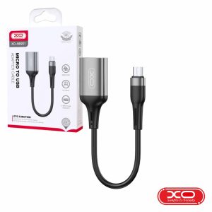 Cabo Adaptador Micro-USB Macho/USB-A 2.0 Fêmea OTG XO - (NB201-USBB)