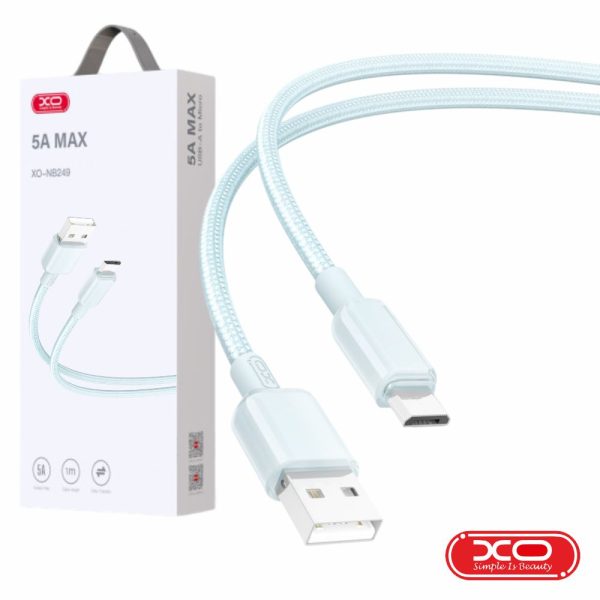 Cabo USB-A Macho / MicroUSB Macho 1m Branco XO - (NB249-MICROUSB-WH)