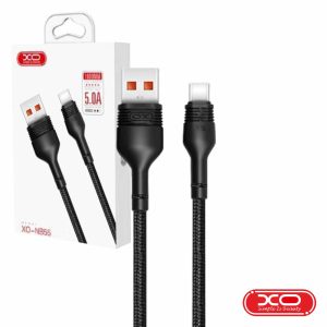 Cabo USB-A Macho / USB-C Macho 5A 1m Preto XO - (NB55-USBC-BK)