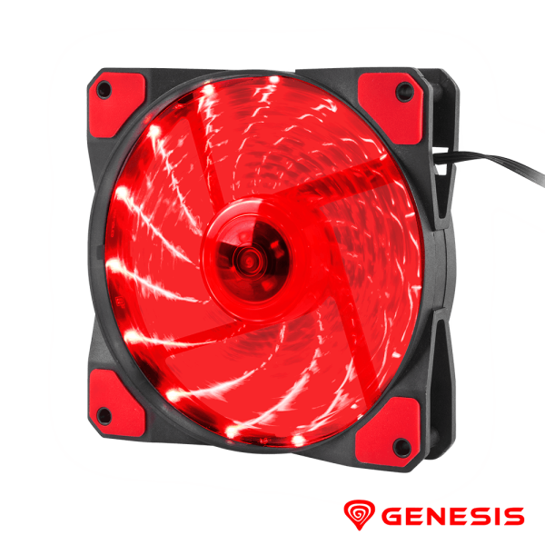 Cooler HYDRON 120 120mm Vermelho GENESIS - (NGF-1166)