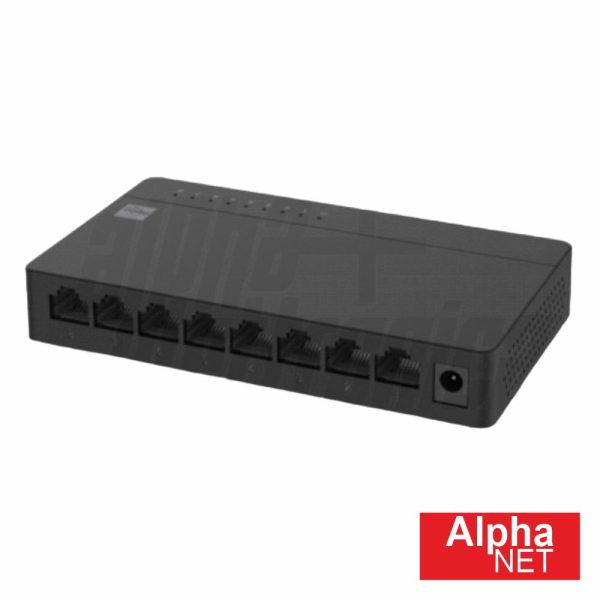 Switch De Rede Ethernet 8 Portas Gigabit RJ45 ALPHA - (NSG1008V1)