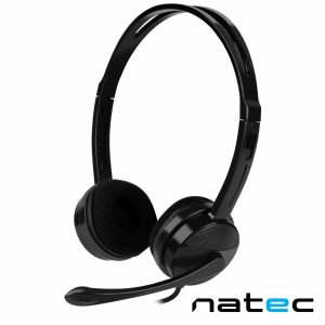 Auscultadores 2.0 Preto CANARY GO NATEC - (NSL-1665)