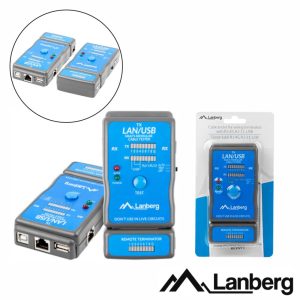 Testador de Cabos Rede RJ45 LANBERG - (NT-0403)