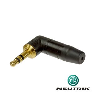 Ficha Jack Macho 3.5mm Angular Preta Neutrik - (NTP3RCB)