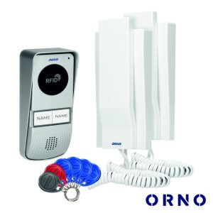 Campainha C/ 2 Intercomunicadores E Sensor RFID ORNO - (OR-DOM-AT-930/W)